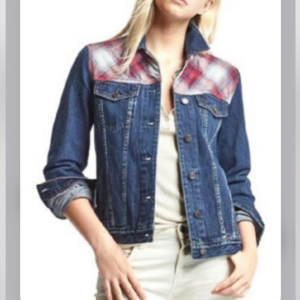 Gap + Pendleton Plaid And Jean Jacket - image 2